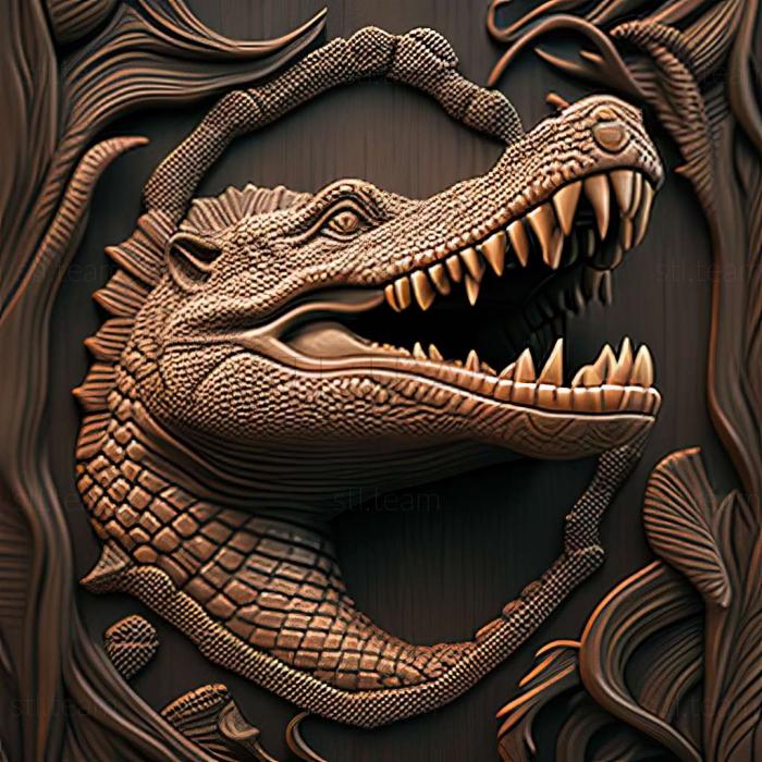3D модель Кассиус крокодил известное животное (STL)
